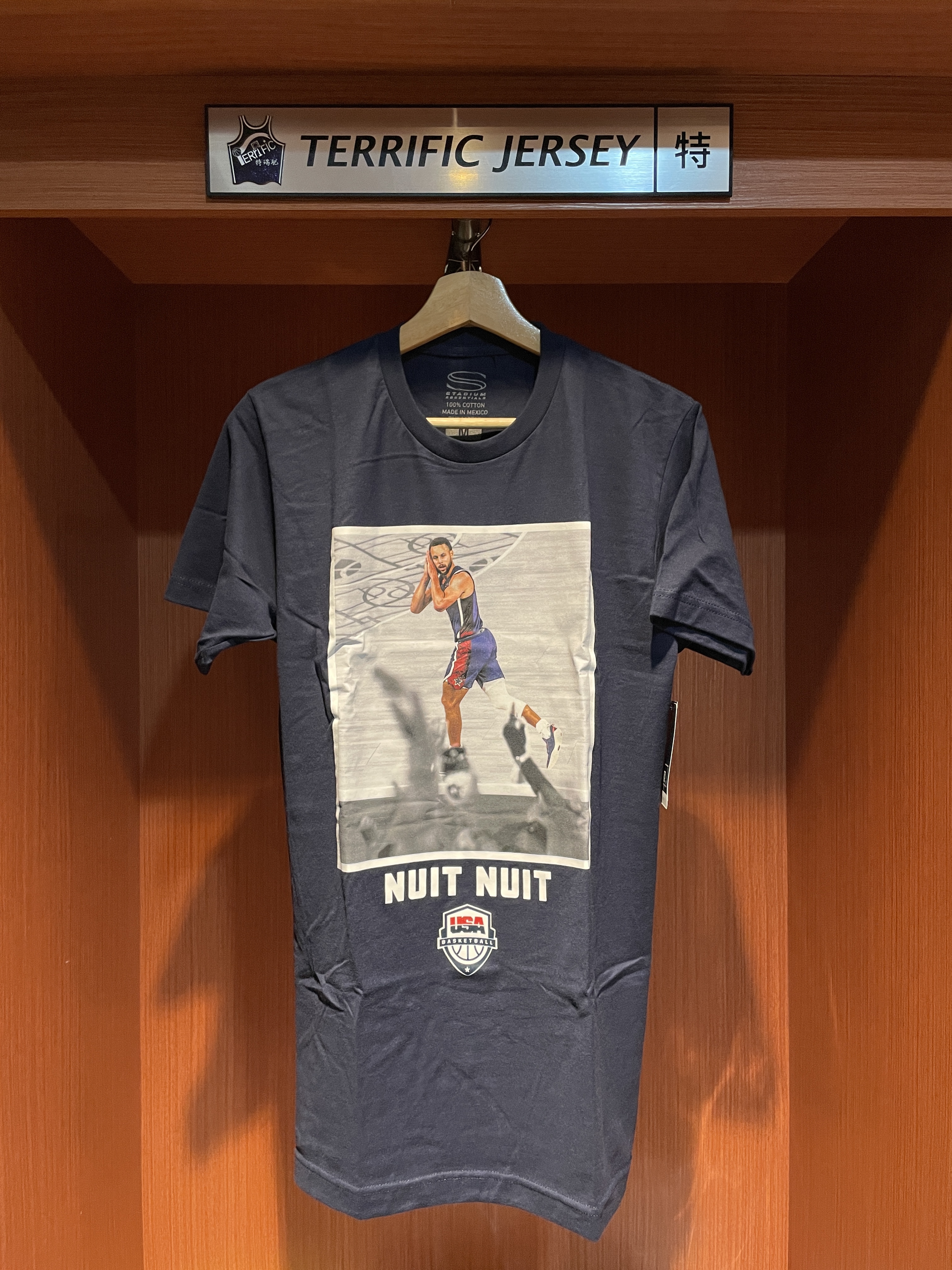 NBA短袖 Stephen Curry USA 美國隊 巴黎奧運 晚安短袖 Nuit Nuit Stadium Essentials Tee 棉質 短袖 全新