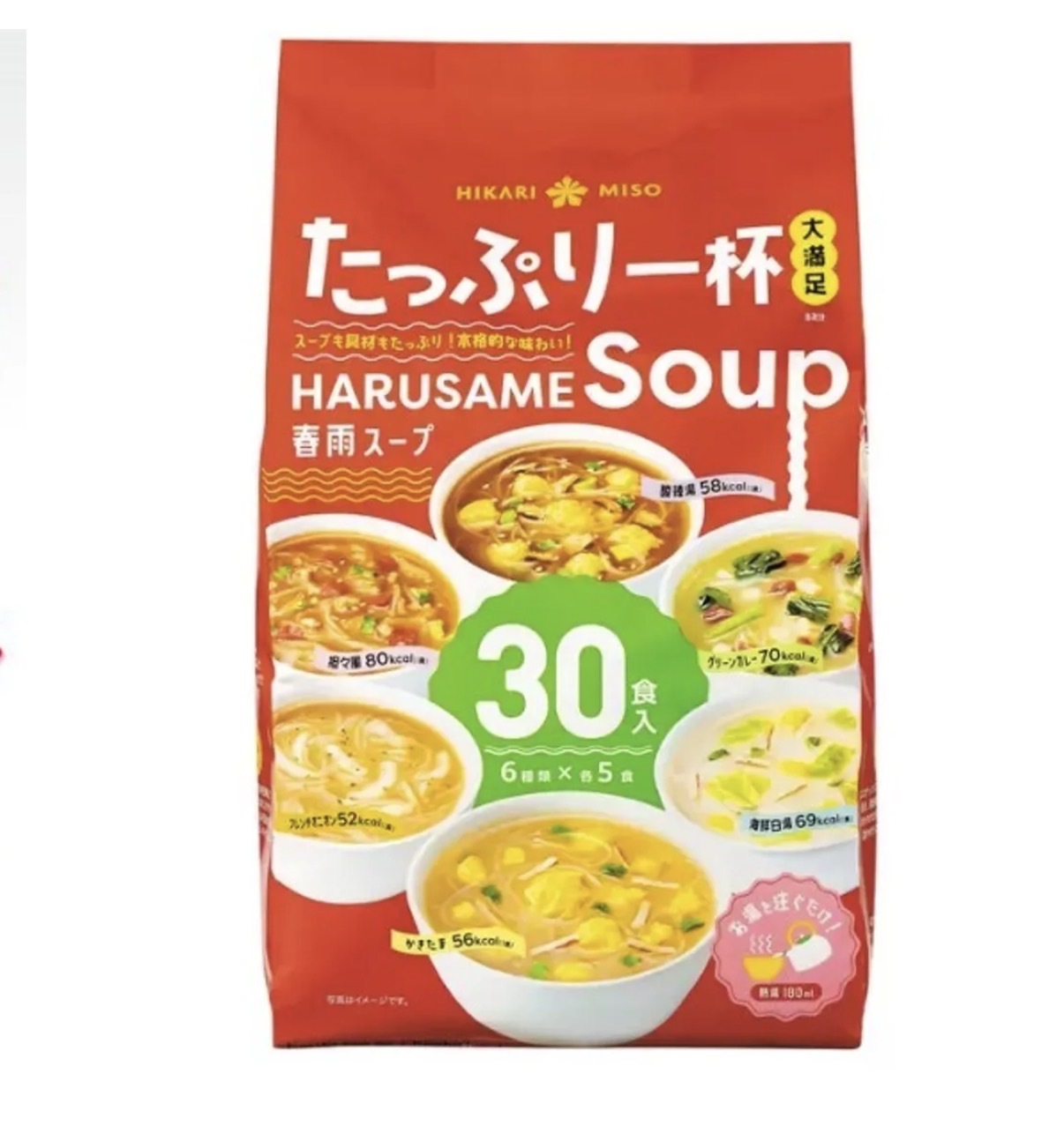 【Costco限定】JP Hikari Miso 綜合春雨湯 6種口味 30食 9053 TK260602