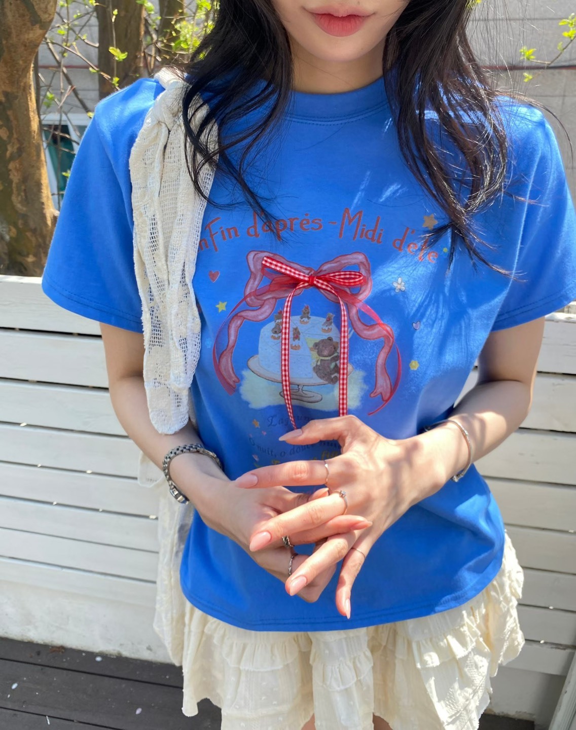 紅結蛋糕短袖T