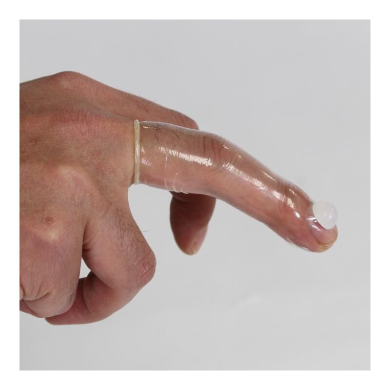 Kiss Me Love - Finger Skin DX G-1 0.06mm G點矽膠球 6 片裝 乳膠指險套