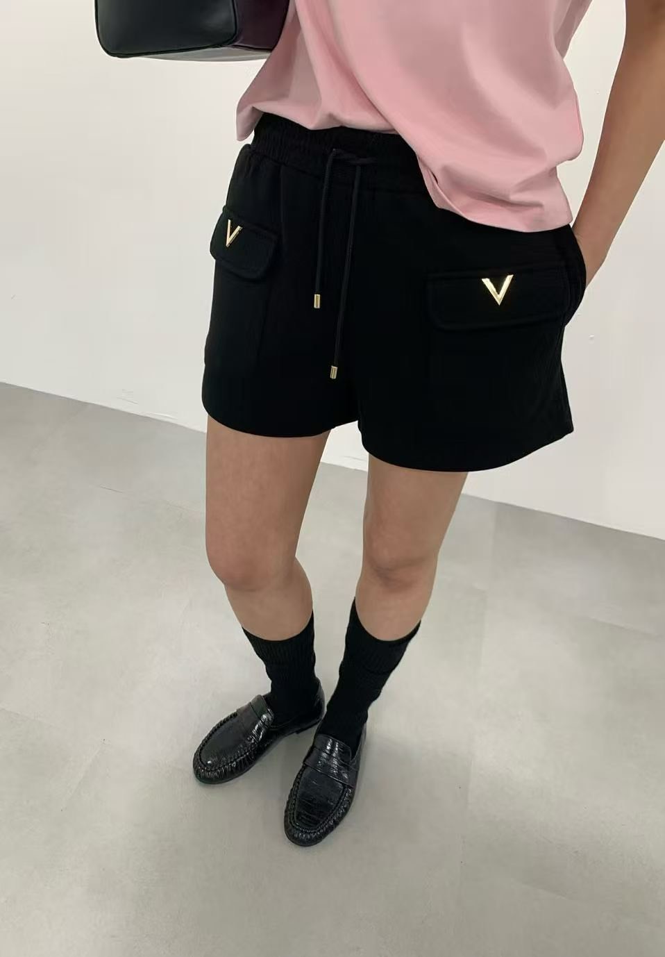 金V休閒短褲