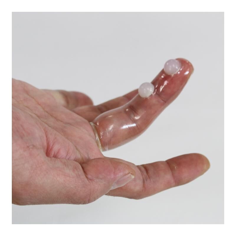 Kiss Me Love - Finger Skin DX G-2 0.06mm 雙重矽膠球 6 片裝 乳膠指險套