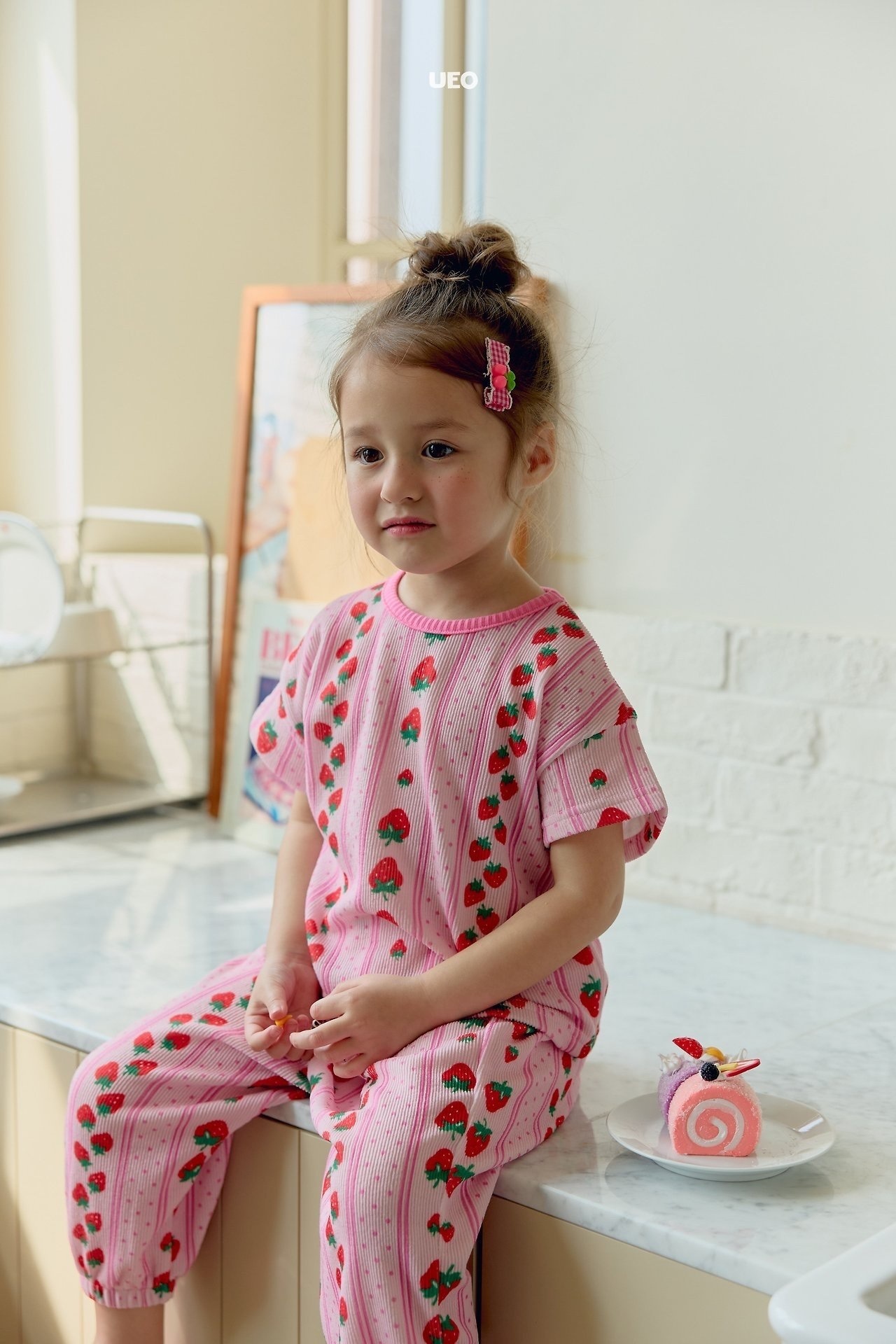 Ueo Strawberry Pleats Set