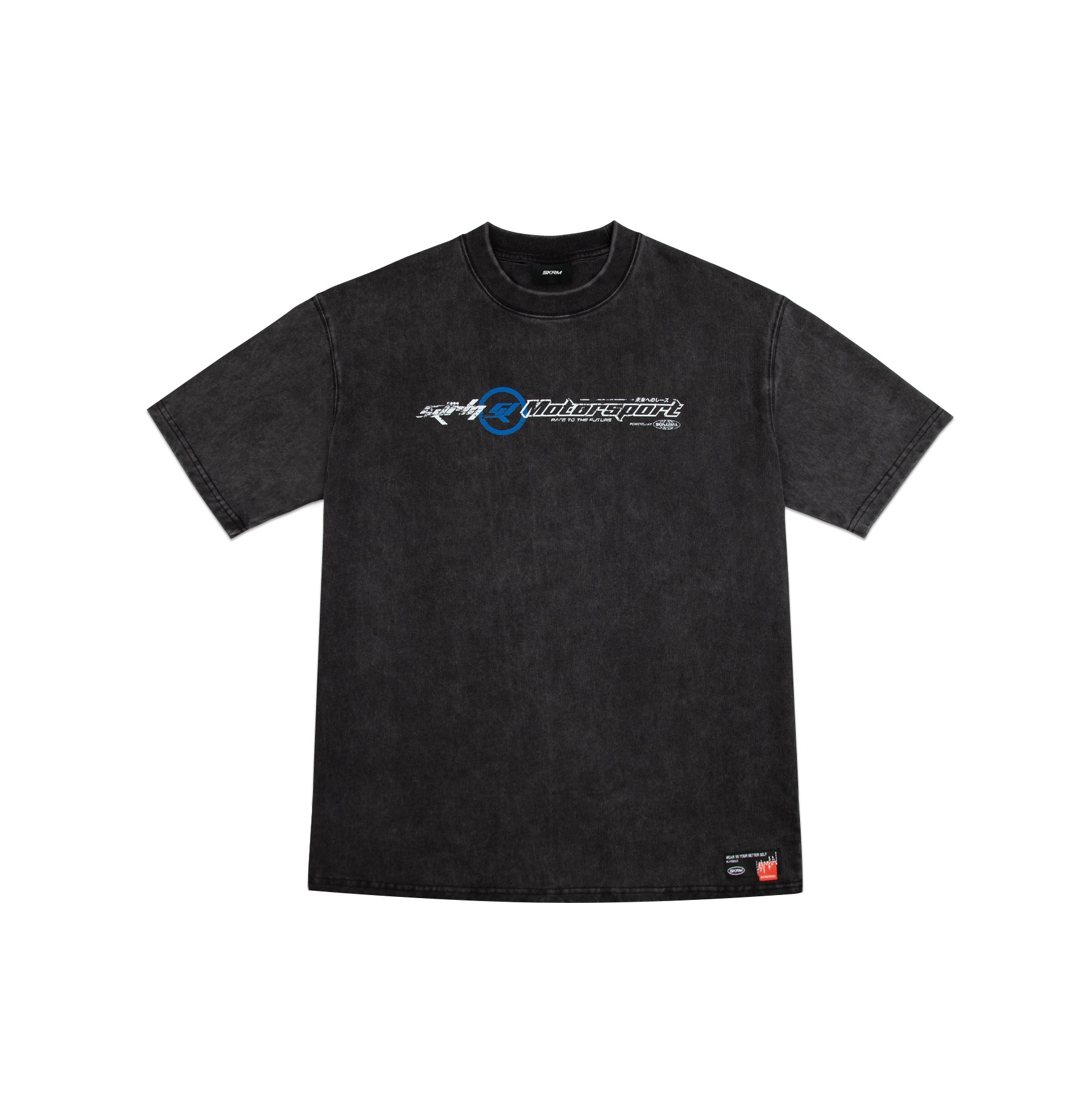 SKINARMA Asphalt 賽車風格 T-Shirt (洗水黑)