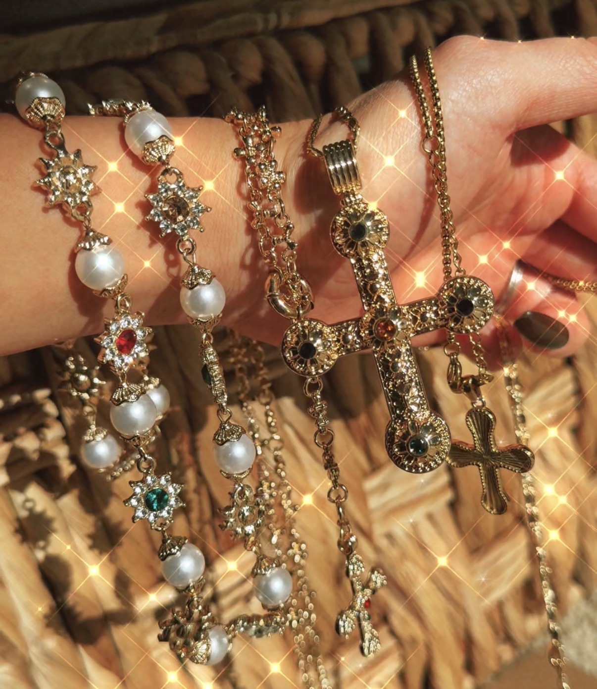 𝐇𝐨𝐭 𝐁𝐚𝐝𝐝𝐢𝐞 𝐠𝐨𝐥𝐝 𝐜𝐡𝐚𝐢𝐧⚜️美式復古十字架項鍊