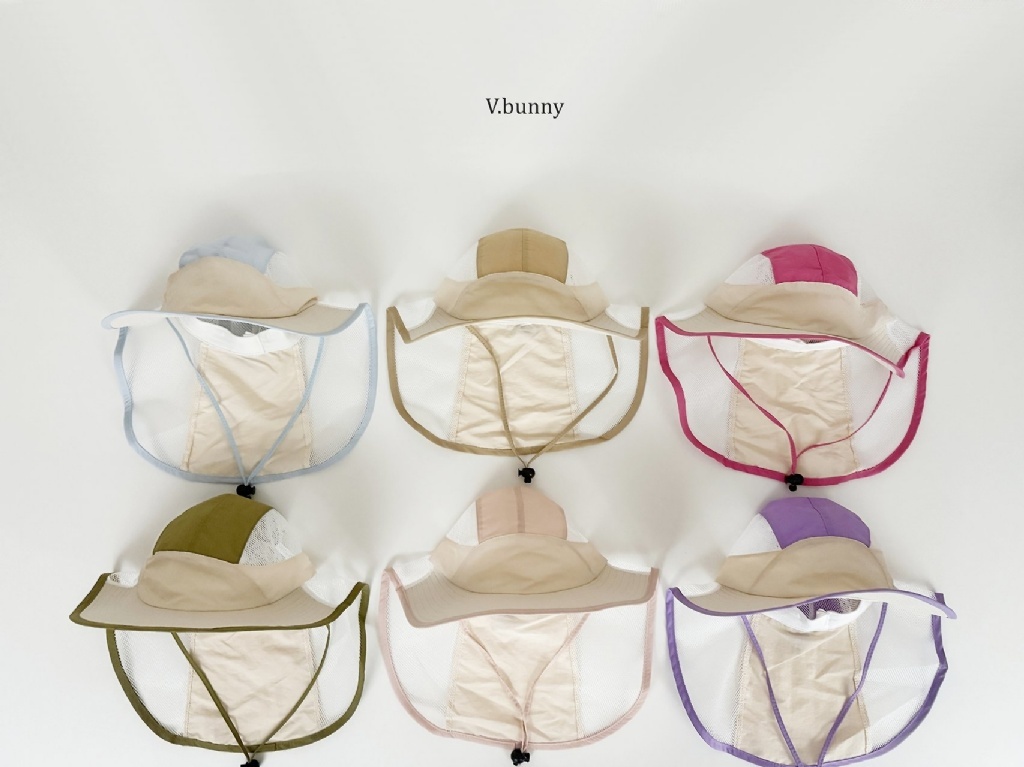正韓夏VBUNNY 六色夏天必備透氣護頸帽