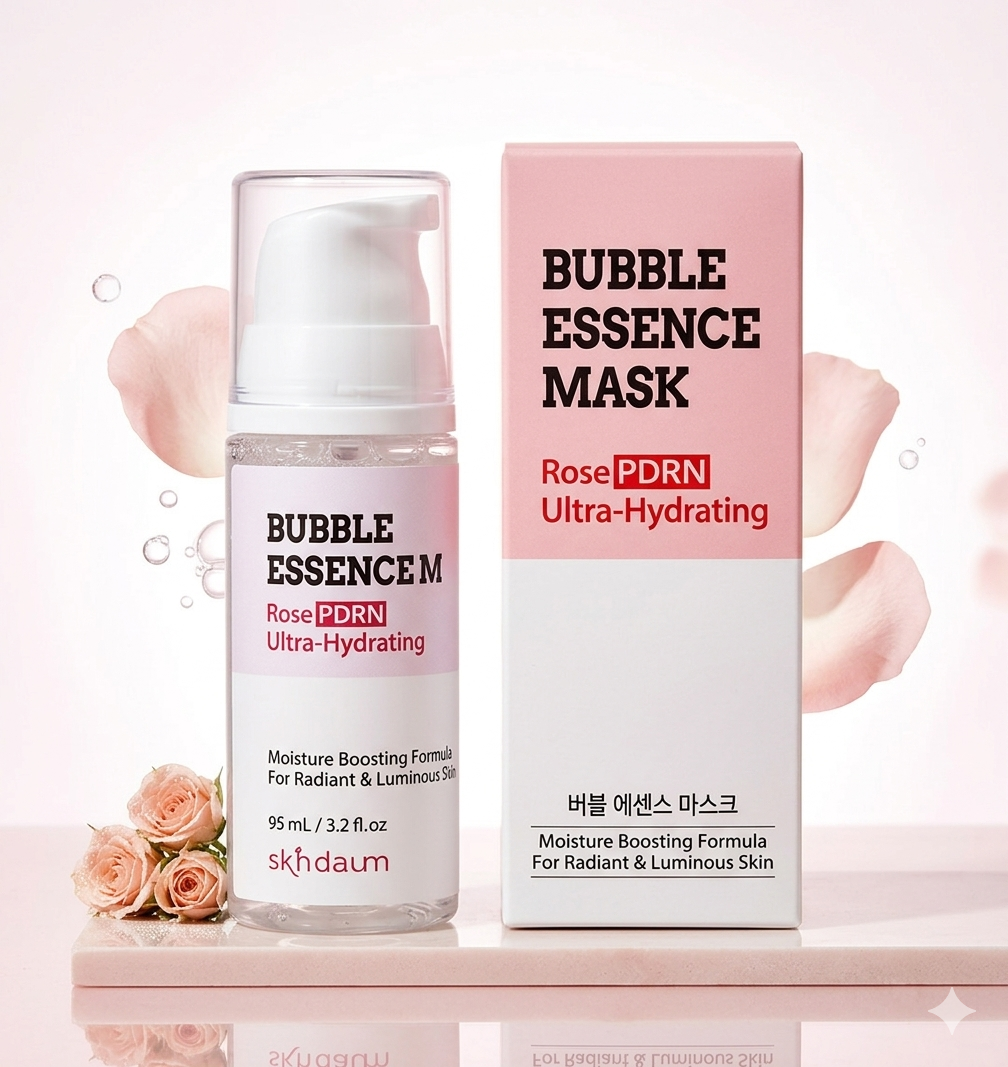 預訂6月下旬到【skindaum PDRN玫瑰泡泡精華面膜 95ML】