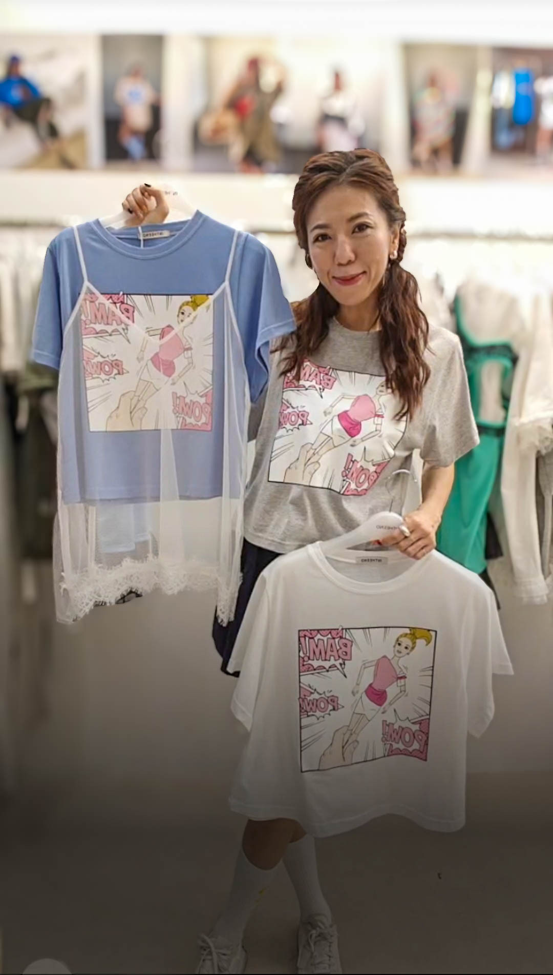 🎈K4301  ▶️ Barbie T-shirt 👉B:106cm L:52cm