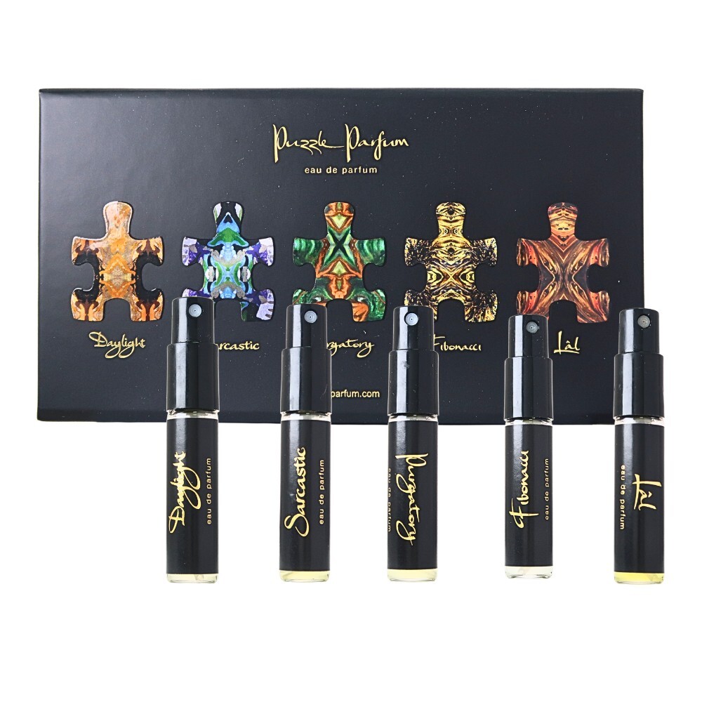 Puzzle 拼圖謎題探索淡香精禮盒 2.5ml X 5入(日光+斐波那契+緋紅+煉獄+諷刺)