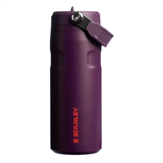 【預購】STANLEY H060301 The IceFlow 翻蓋吸管款保溫瓶 16oz (梅子紫色)