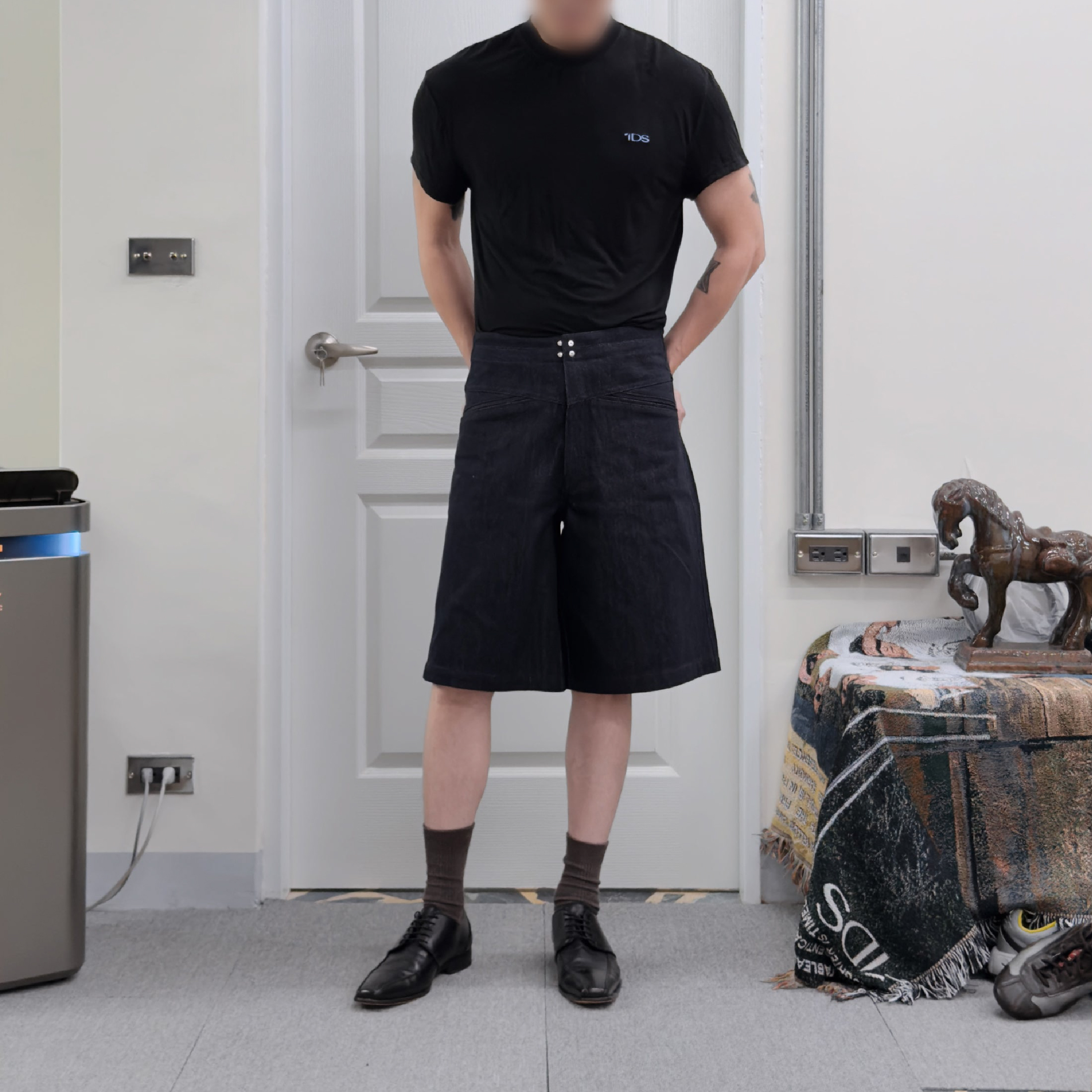 1dyll.assemblage 1ds Bias-Pocket Shorts