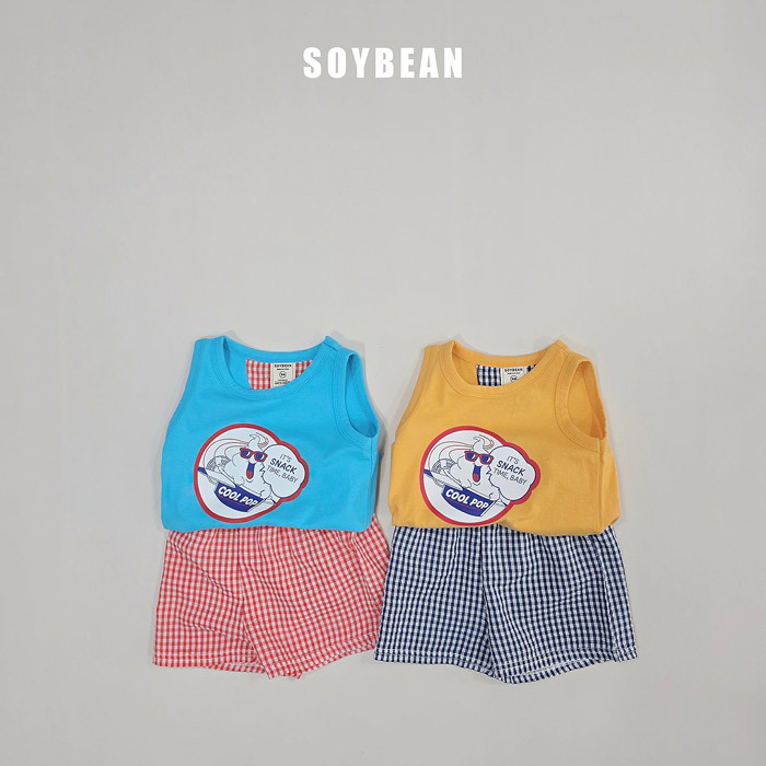 正韓夏soybean 兩色SNACK TIME背心套裝