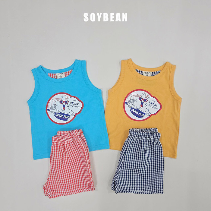 正韓夏soybean 兩色SNACK TIME背心套裝
