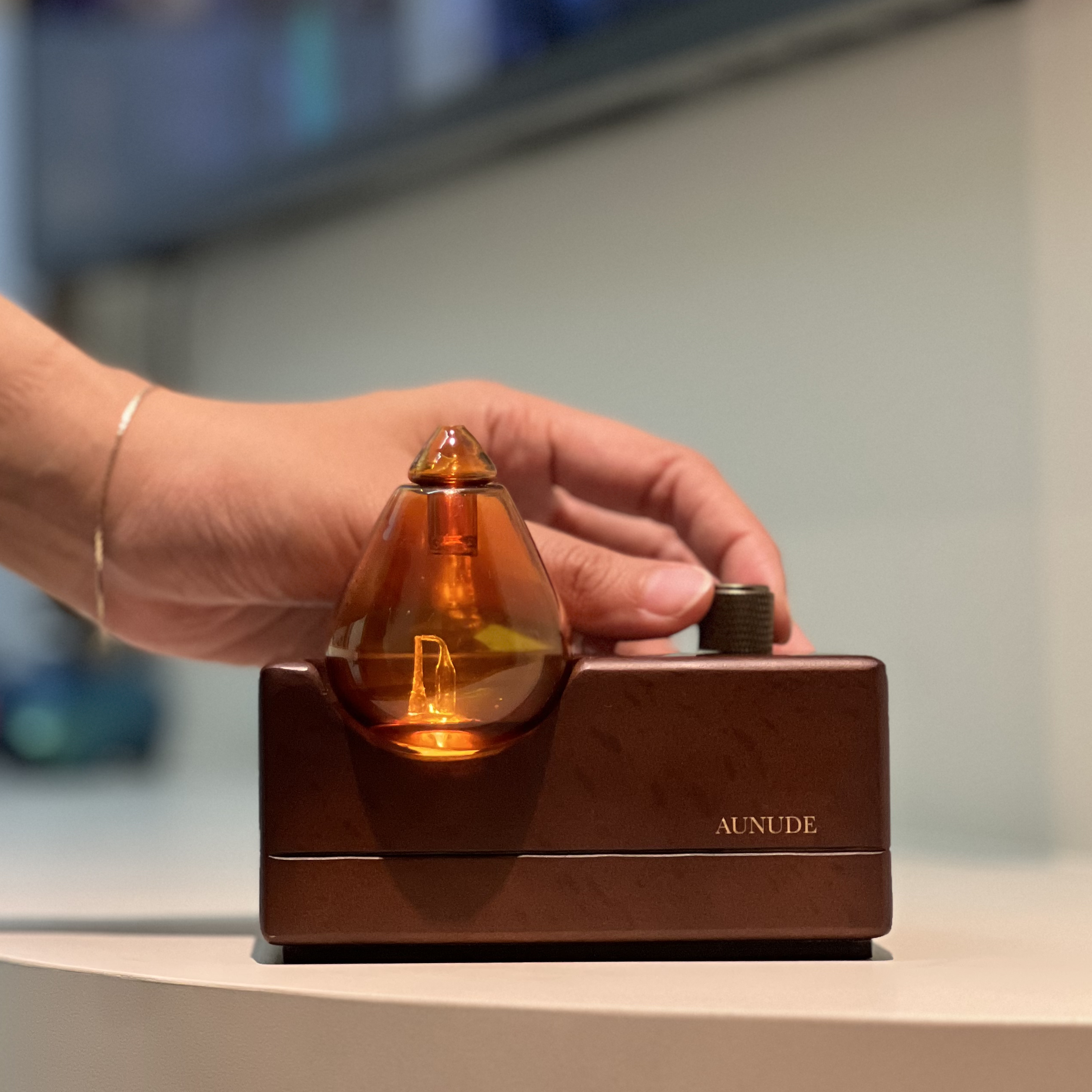 Aunude Fujisan Home and Room Nebuliser - Waterless & Rechargeable x AT AROMA Essential Oil