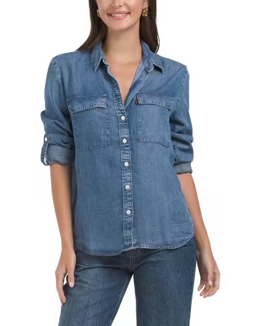 【預購】LEVIS H060305 女裝休閒襯衫 (牛仔藍)