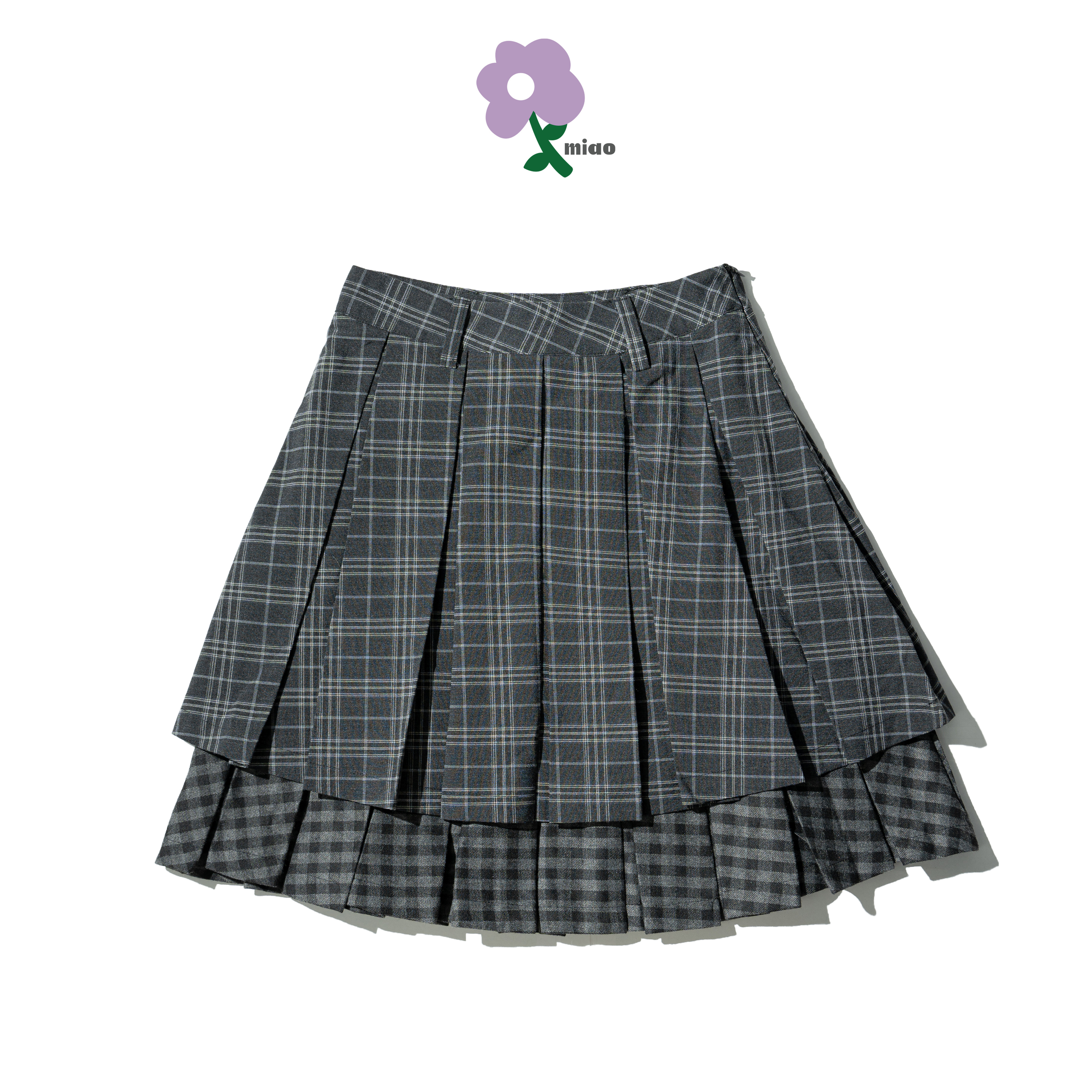 AGILITY MIAO Double Plaid Skirt 雙層格紋裙 [M-SK6]