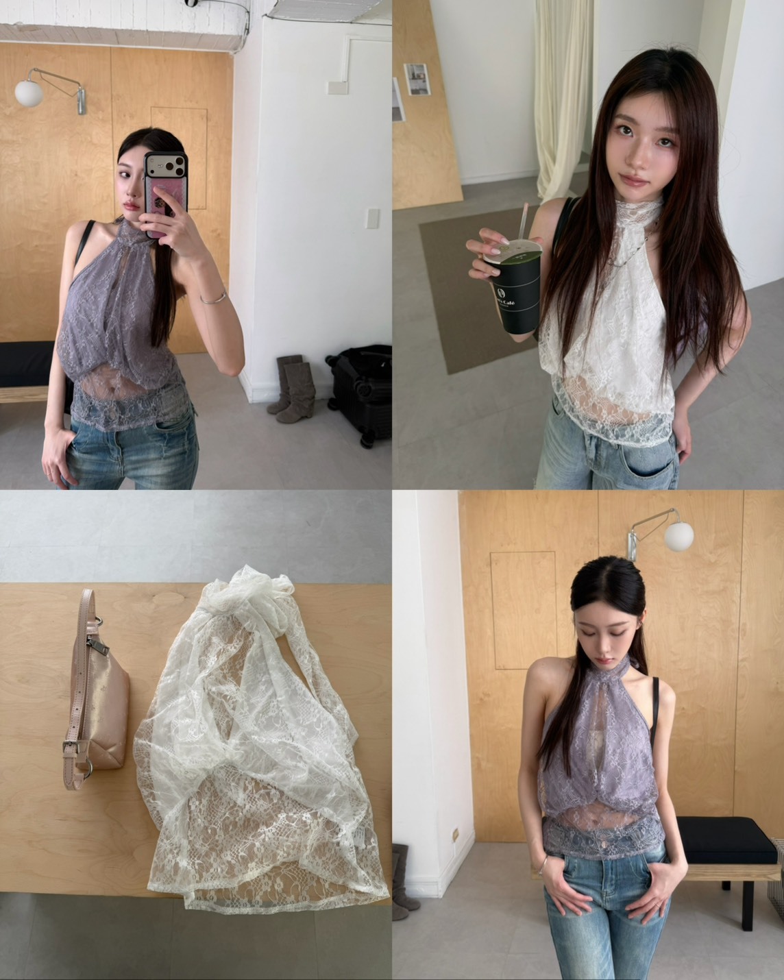 H07 本期推薦!Stella beauty 蕾絲綁帶top