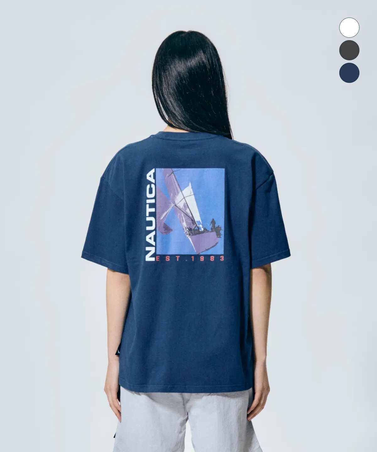 "代購" Nautica SAILING VERTICAL S/S TEE 復古帆船短T NTS5686