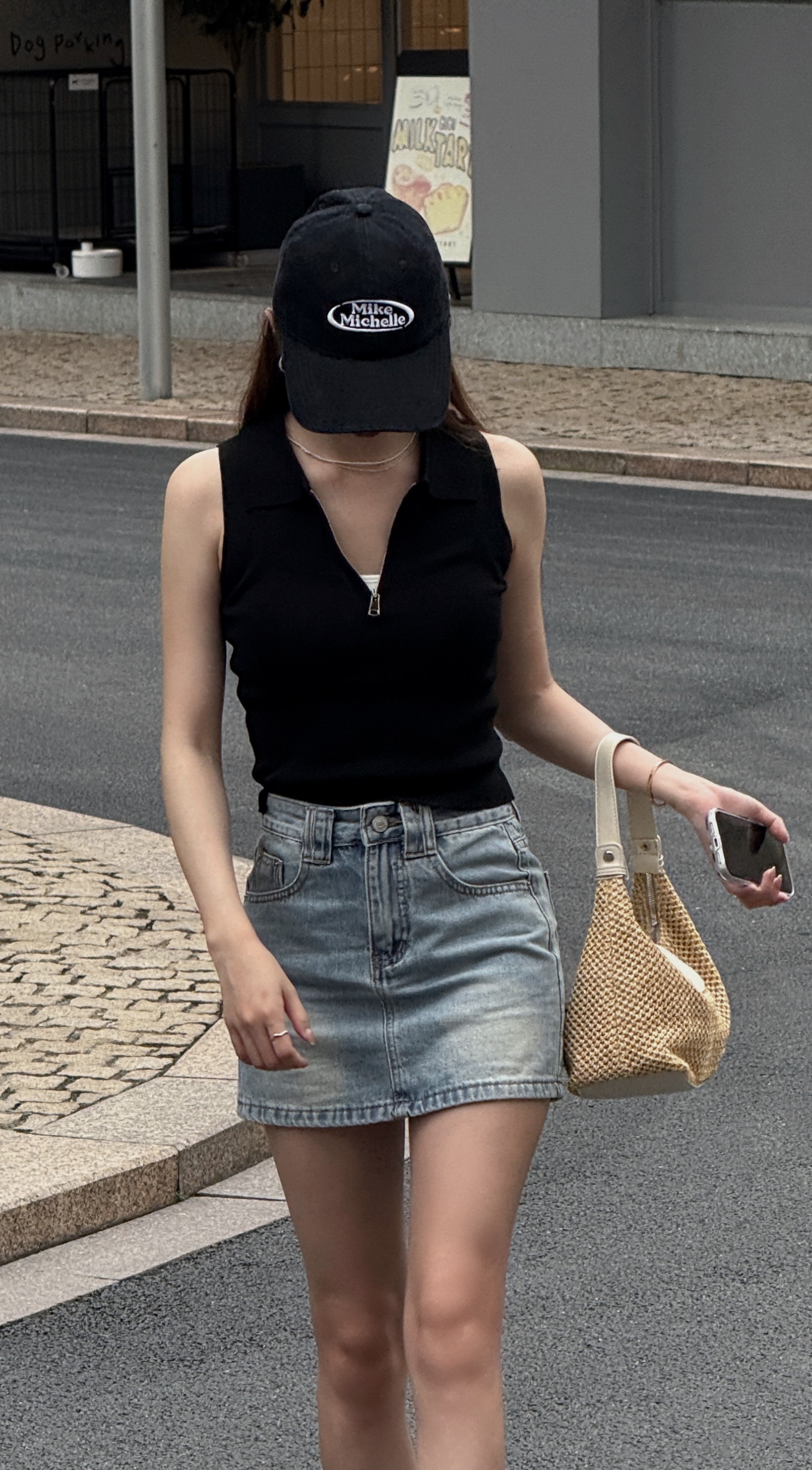 夏日拾光冰絲無袖polo拉鍊上衣（ 2 colors )