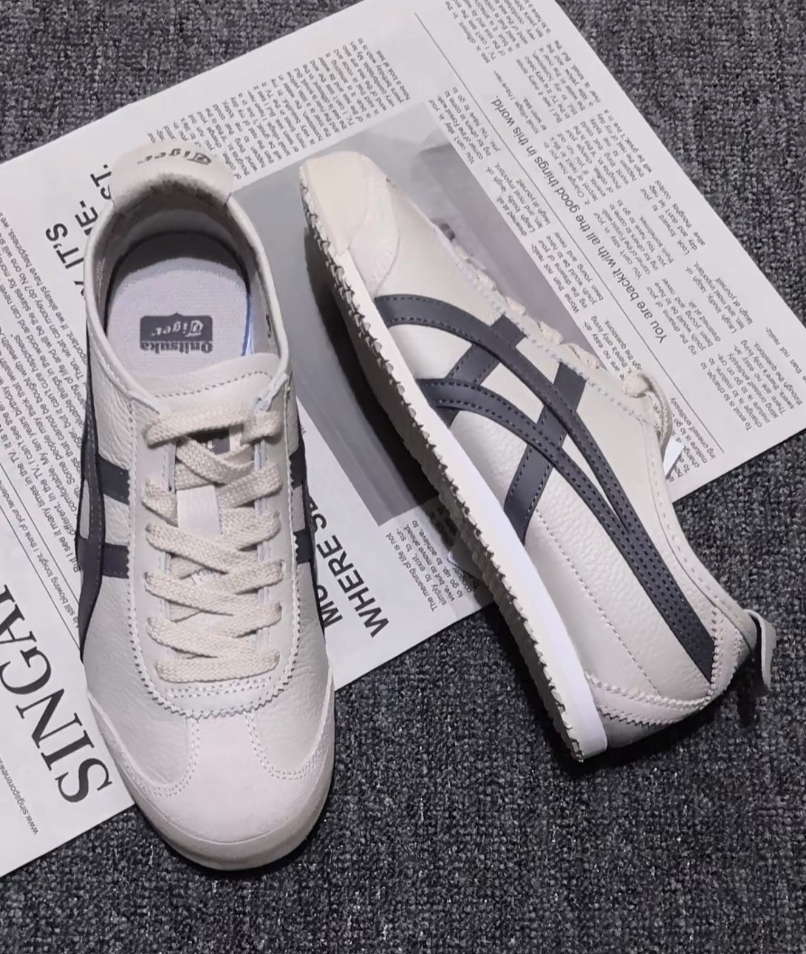 Onitsuka Tiger Mexico 66 鬼塚虎 德訓鞋 燕麥灰 麂皮 1183A201-250