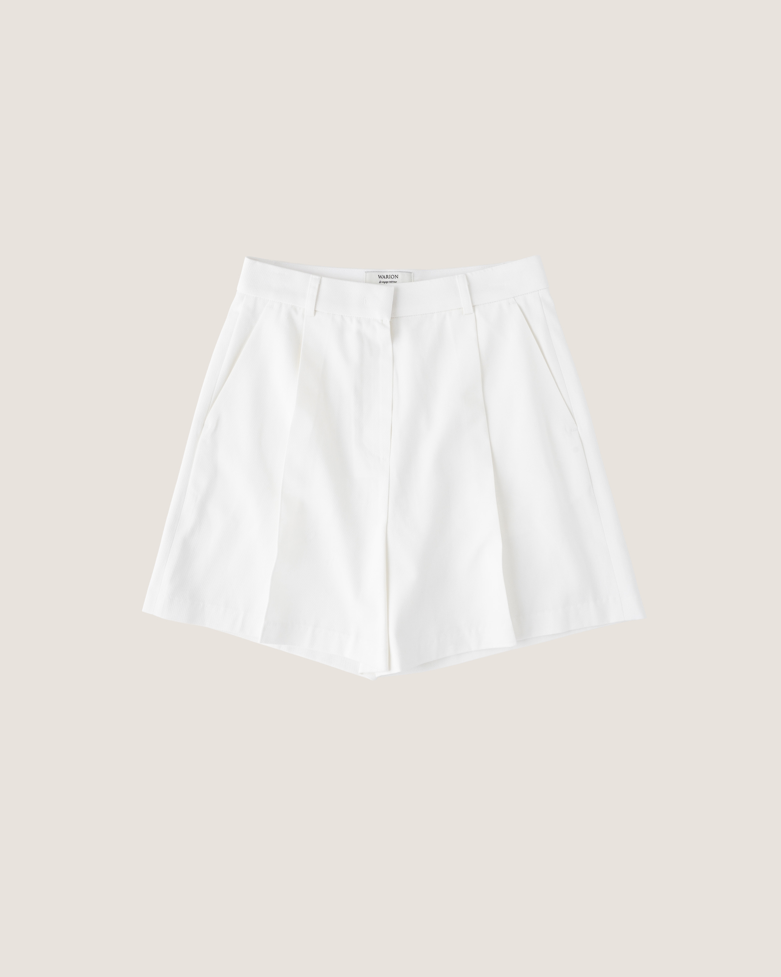 Lou Lou Pleated Shorts - White