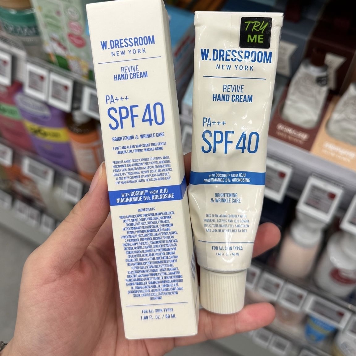 W.DRESSROOM 防曬護手霜 SPF40 PA+++ 50ml