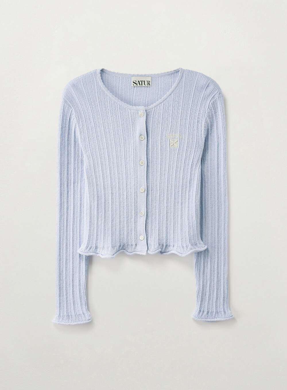 【入LIVECODE一件減至$458😱🔥！】【韓國大熱品牌😍朴圭瑛SEVENTEEN同款！】【SATUR】(W) Sheer Long Sleeve Crop Cardigan (3 Colors)