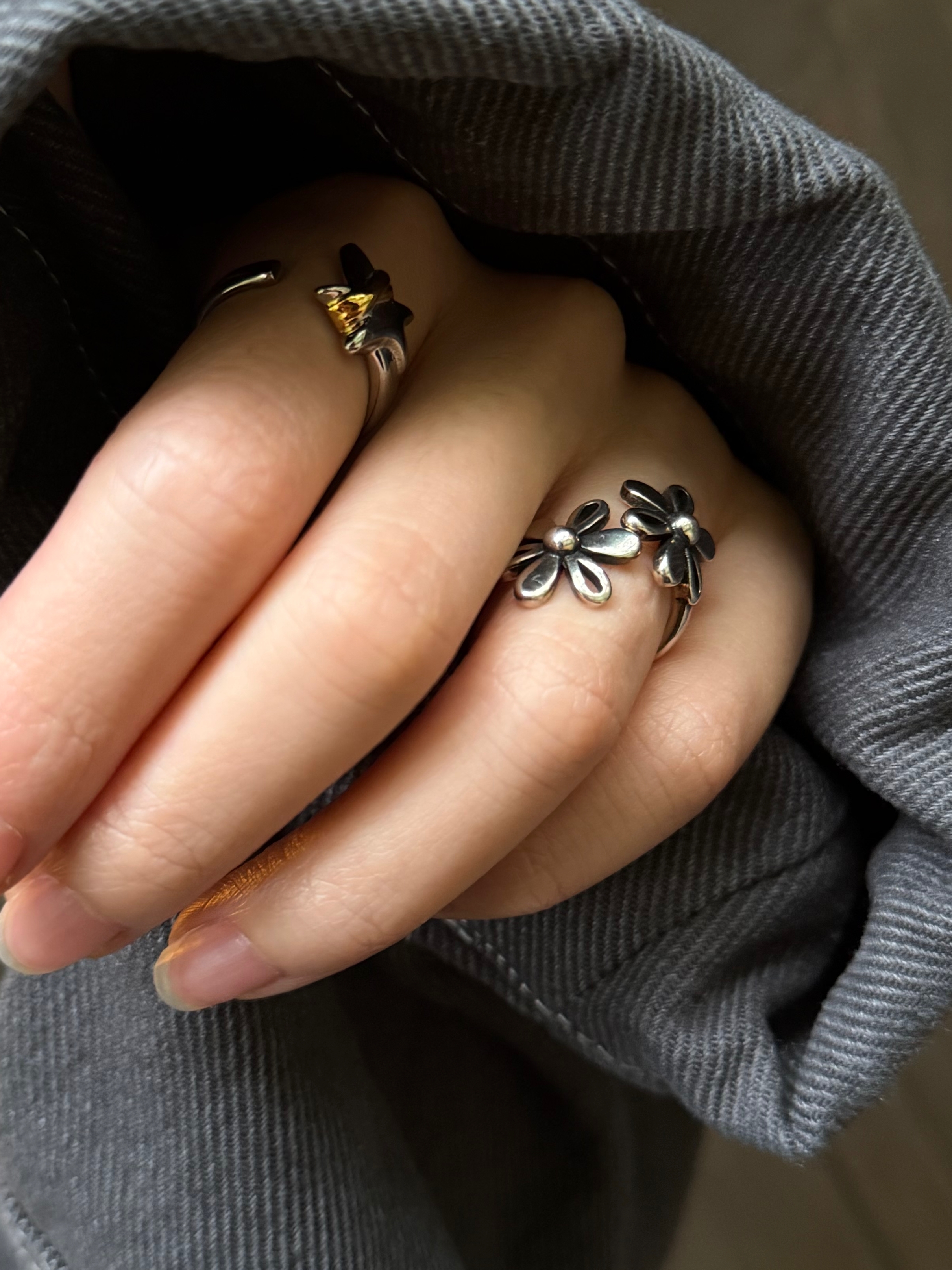 twin bloom ring