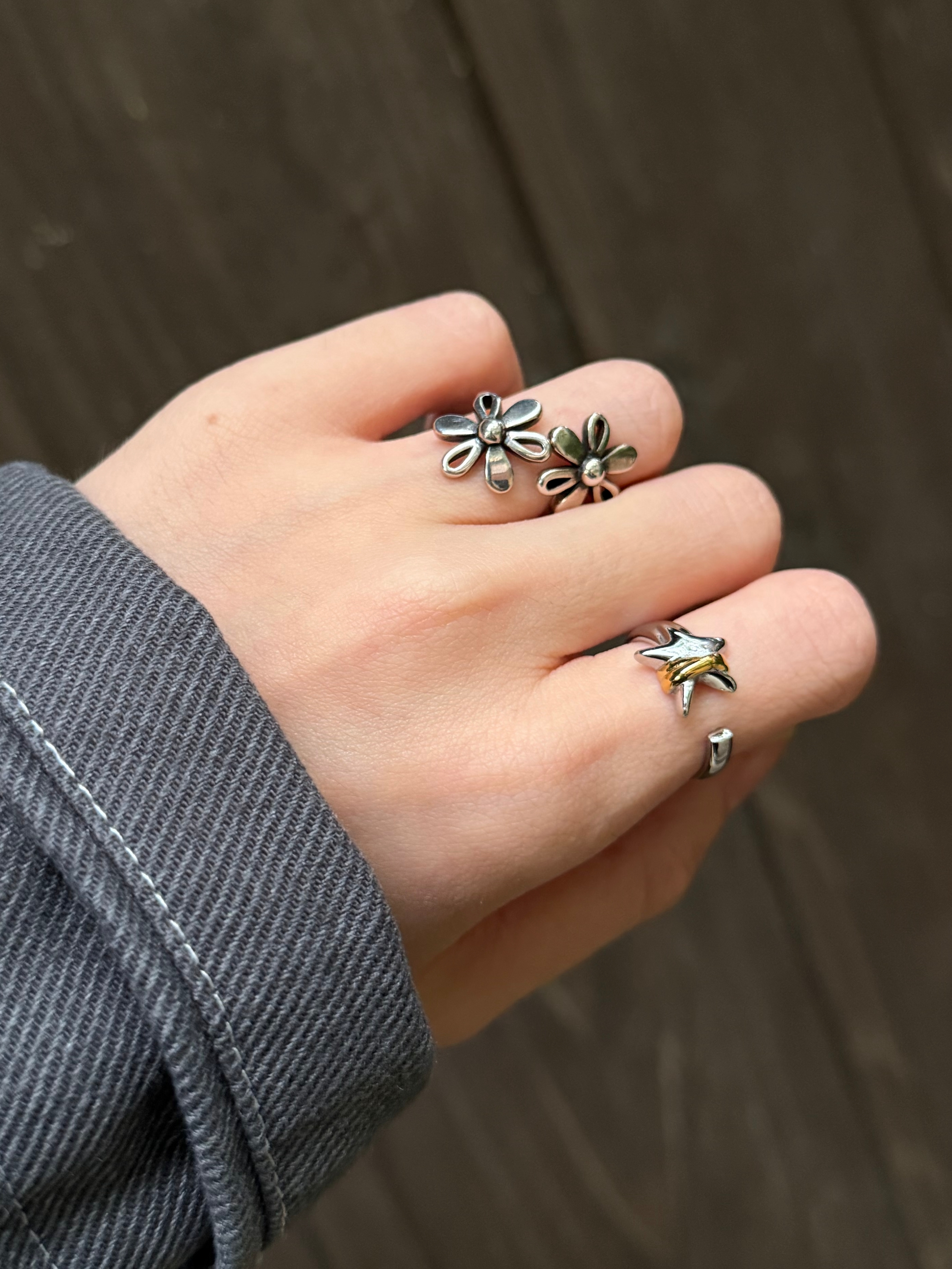 twin bloom ring