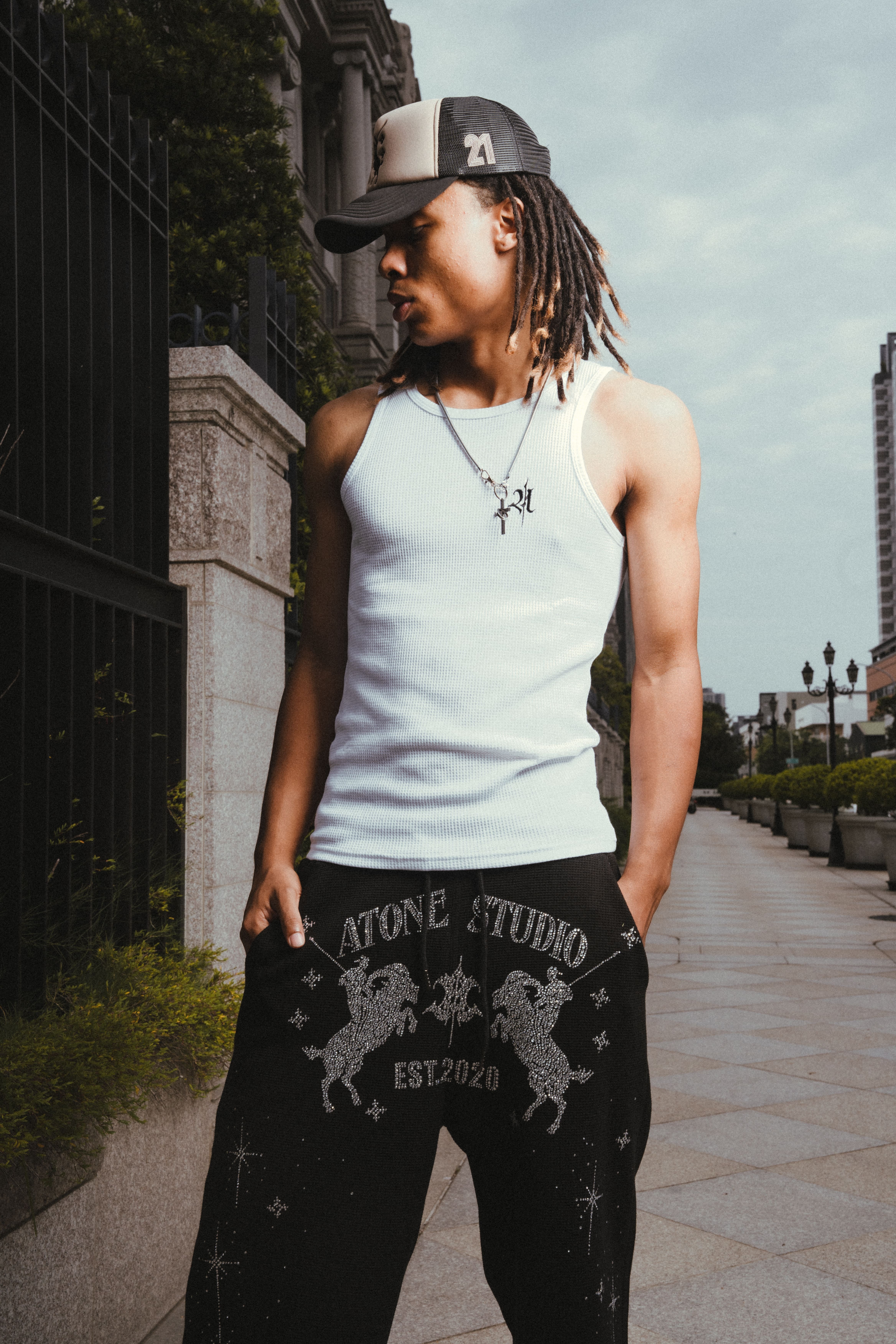 CORE WAFFLE TANK TOP-SECOND SKIN