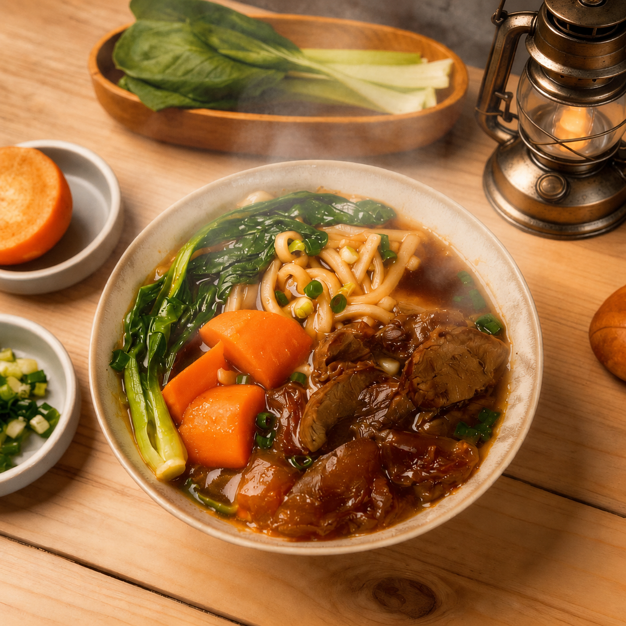 【露營懶人料理】紅燒牛肉麵 800g