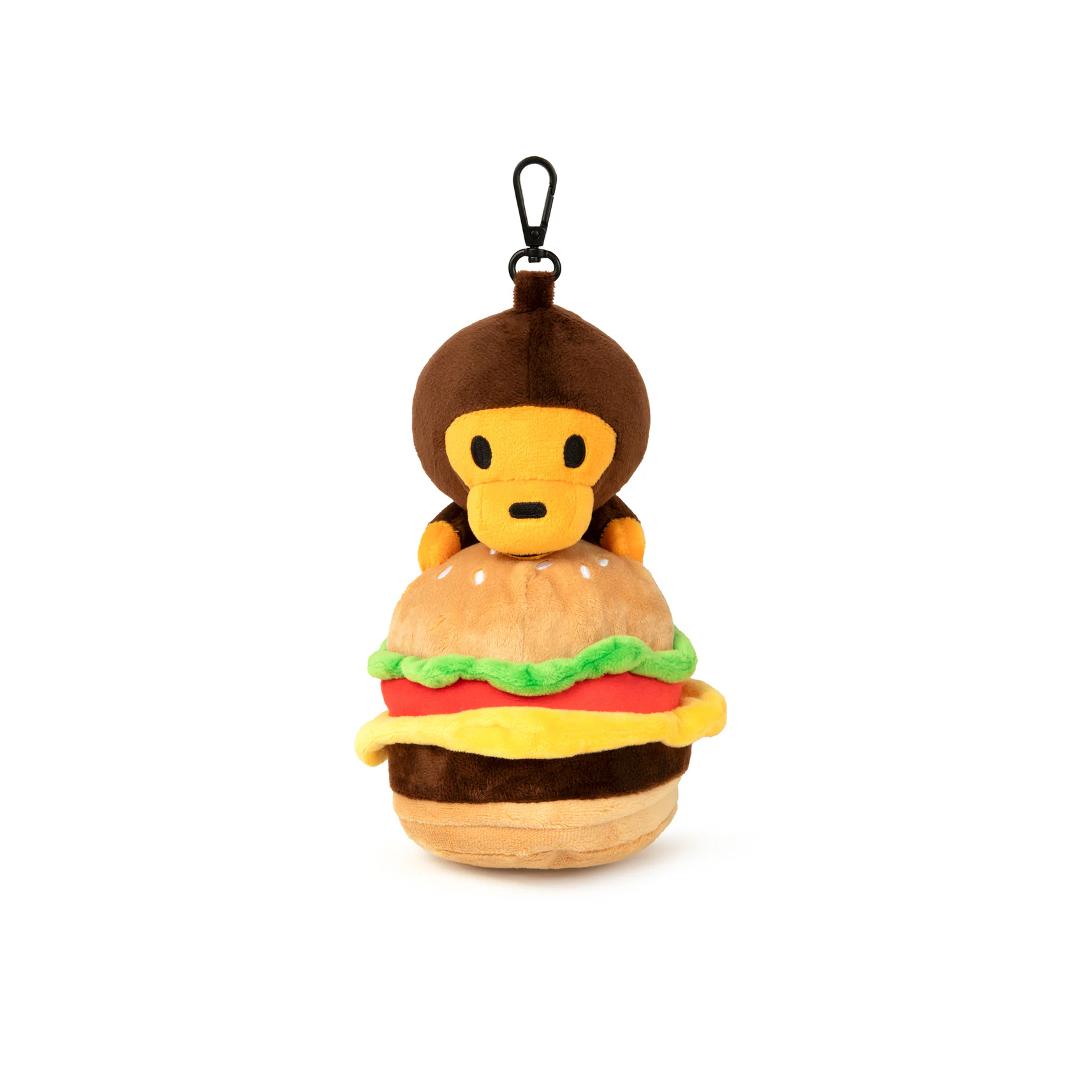 -(C4c)-APEE BABY MILO PLUSH DOLL BURGER TOTE BAG 漢堡掛件 購物袋 手提袋