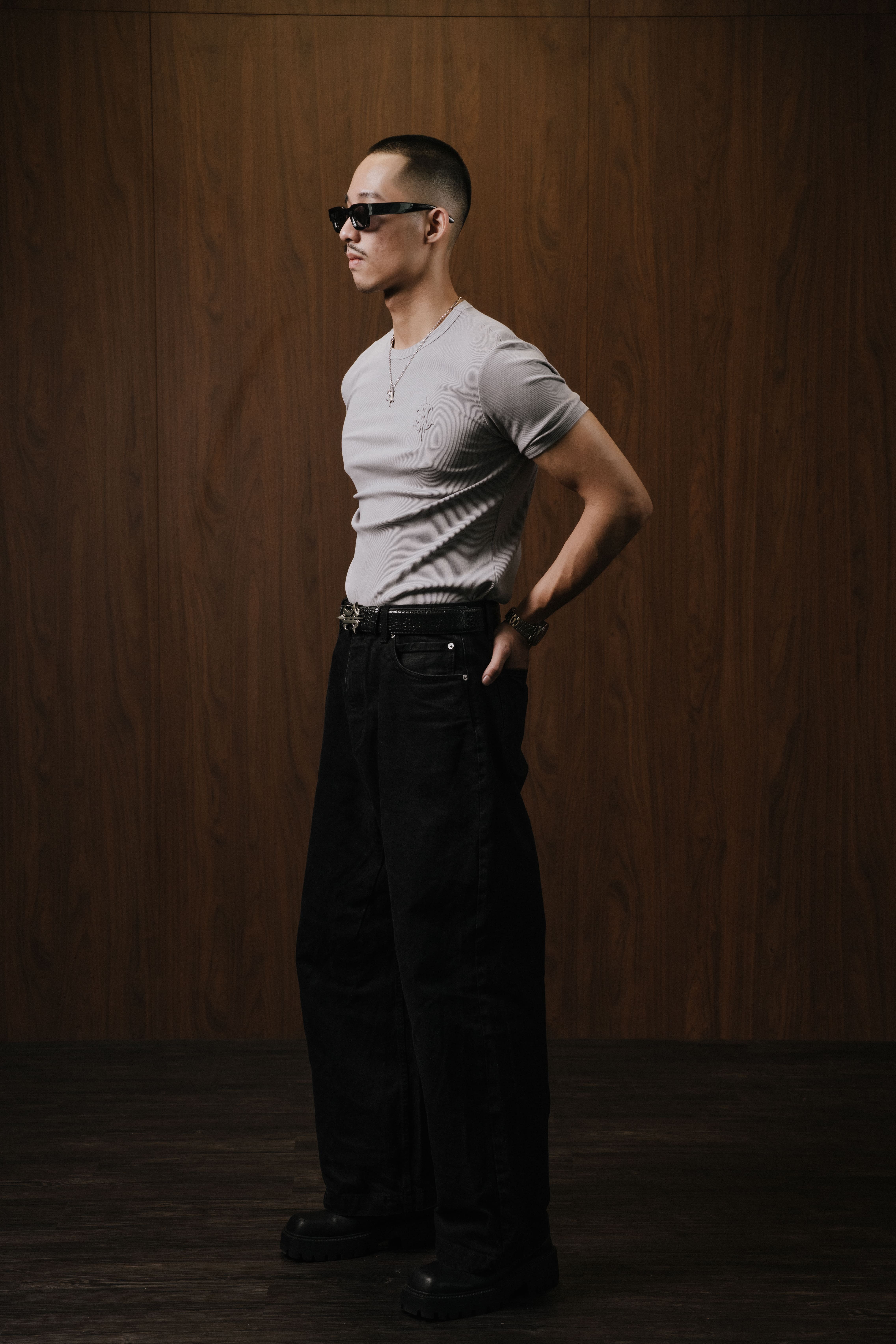 CORE 3D LOGO RIBBED TEE - SECOND SKIN