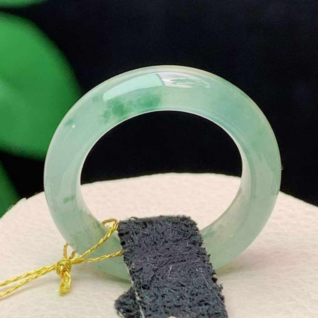 翡翠冰種飄花戒指 (圈口 10-11號),天然翡翠A玉, 緬甸玉, Jade, Jadeite