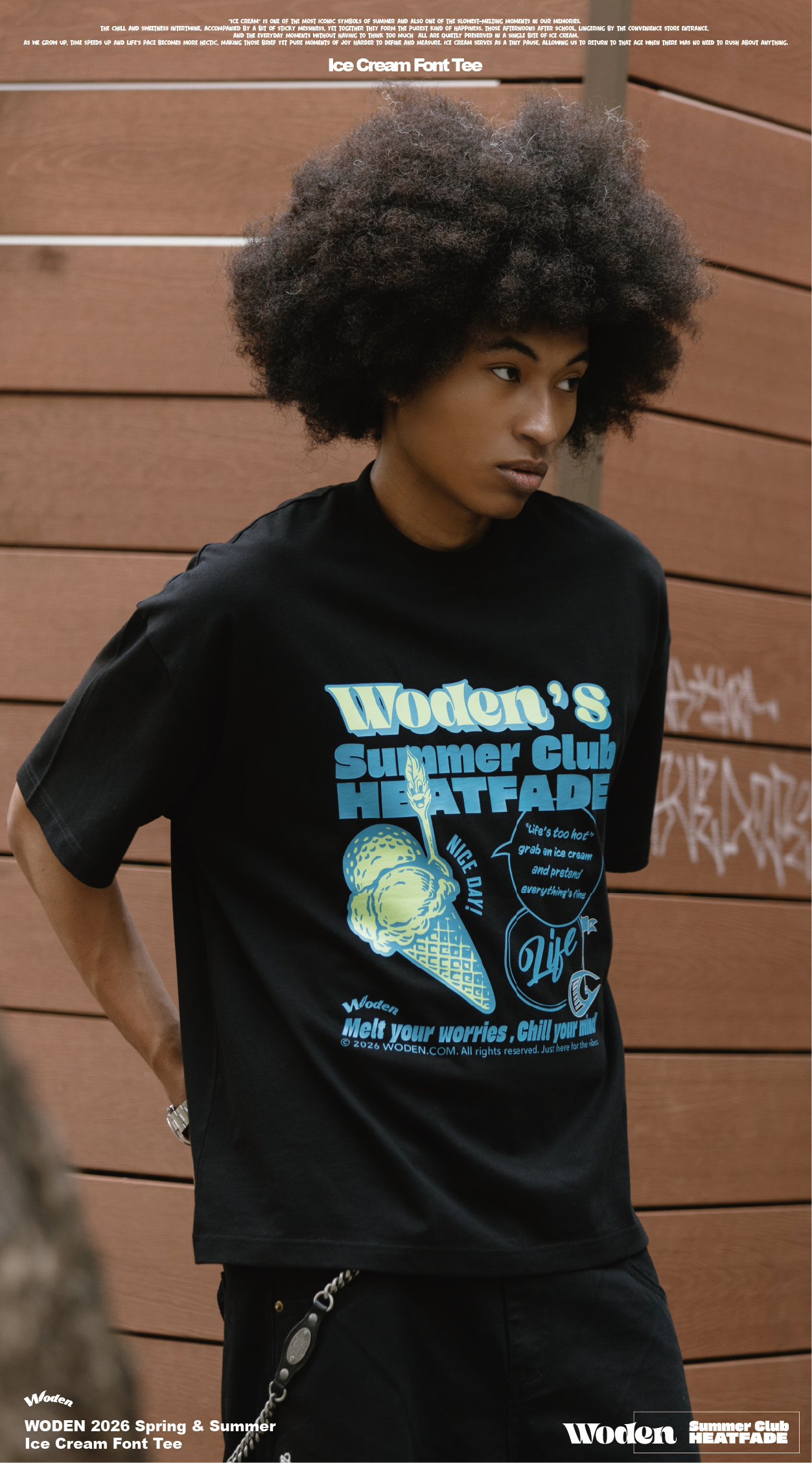 Woden Ice Cream Font Tee