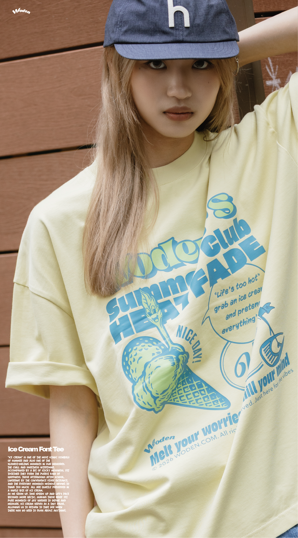 Woden Ice Cream Font Tee