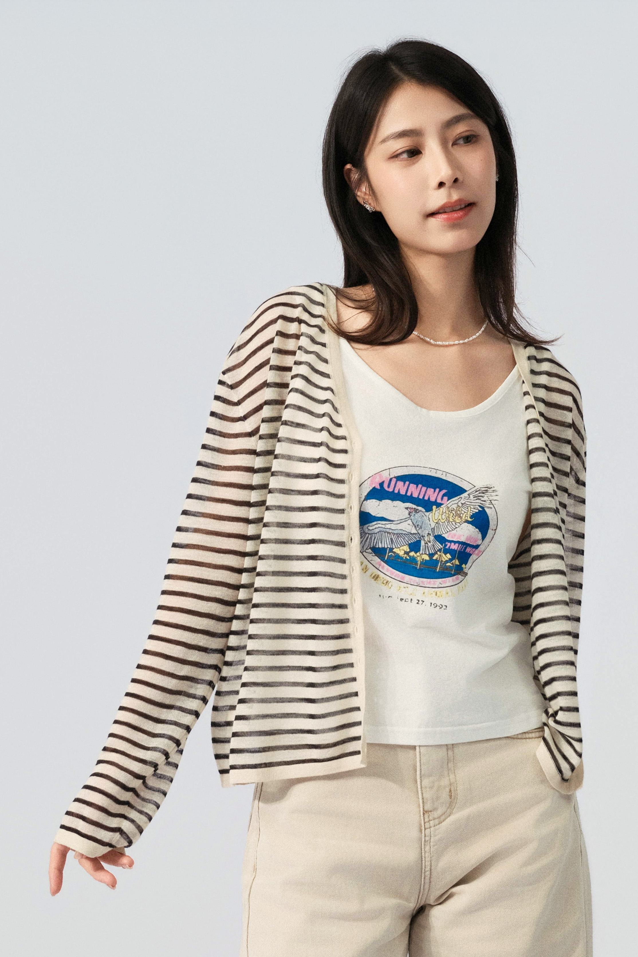 幼間透薄針織cardigan（預購產品）