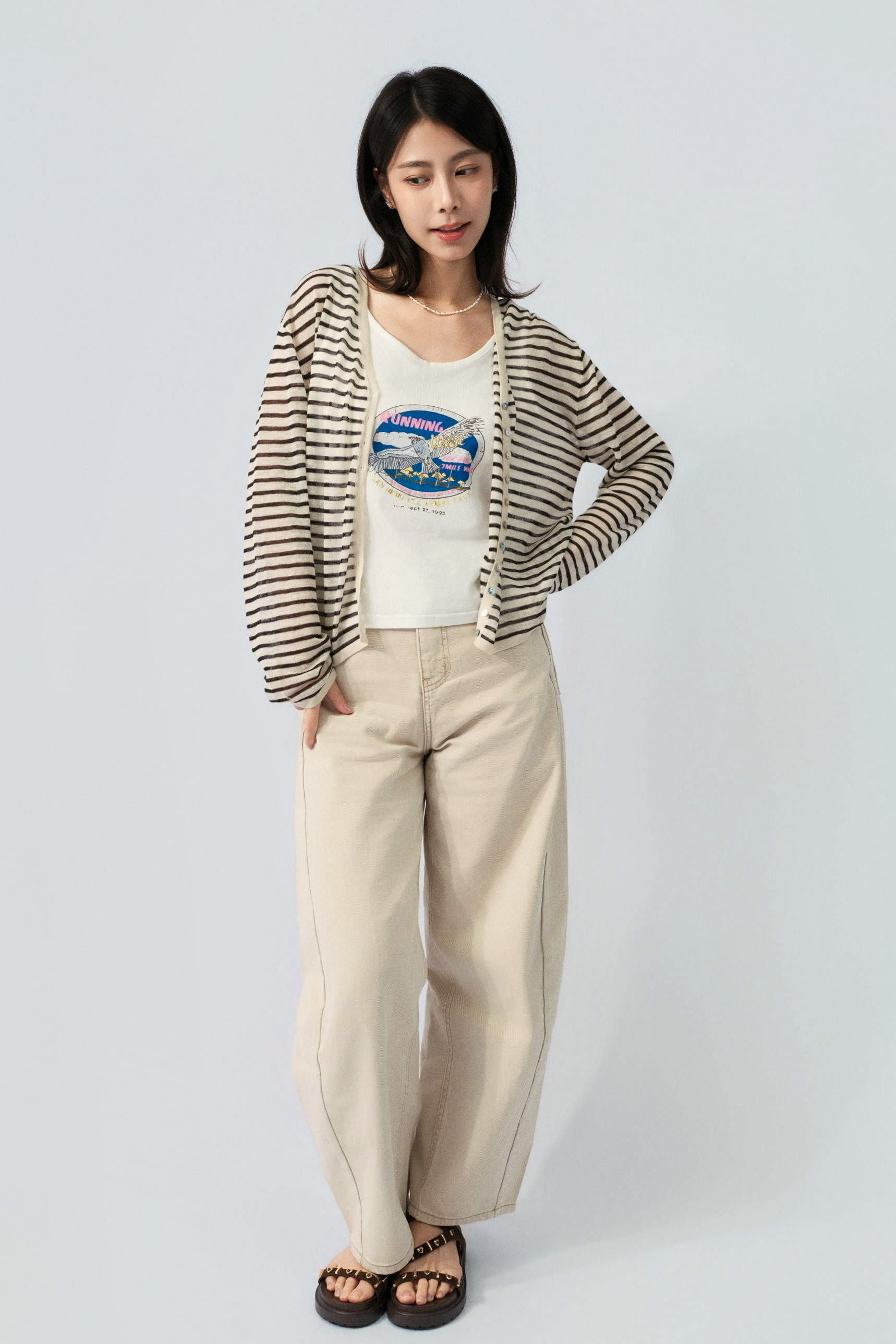 幼間透薄針織cardigan（預購產品）