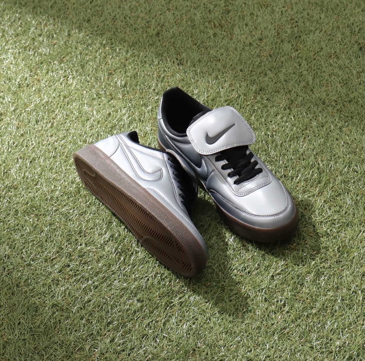男鞋 NIKE KILLSHOT 2 PRM 金屬灰黑 皮革 反摺鞋舌 縫線 低筒 德訓鞋 休閒鞋【IM4842-099】