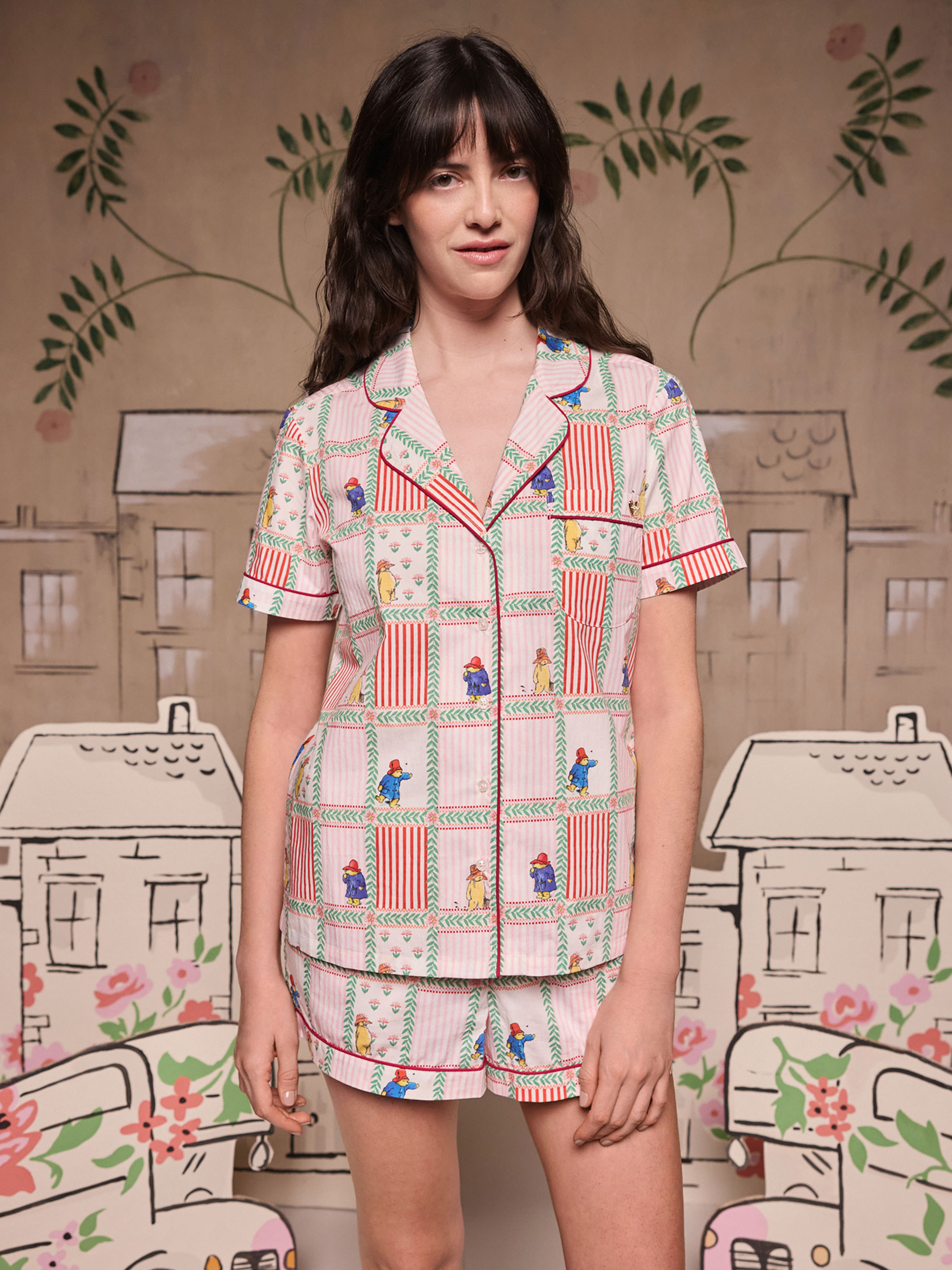 Paddington Patchwork 排扣睡衣套裝