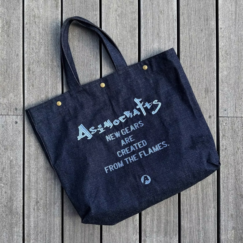 日本Asimocrafts asimocrafts denim tote托特包