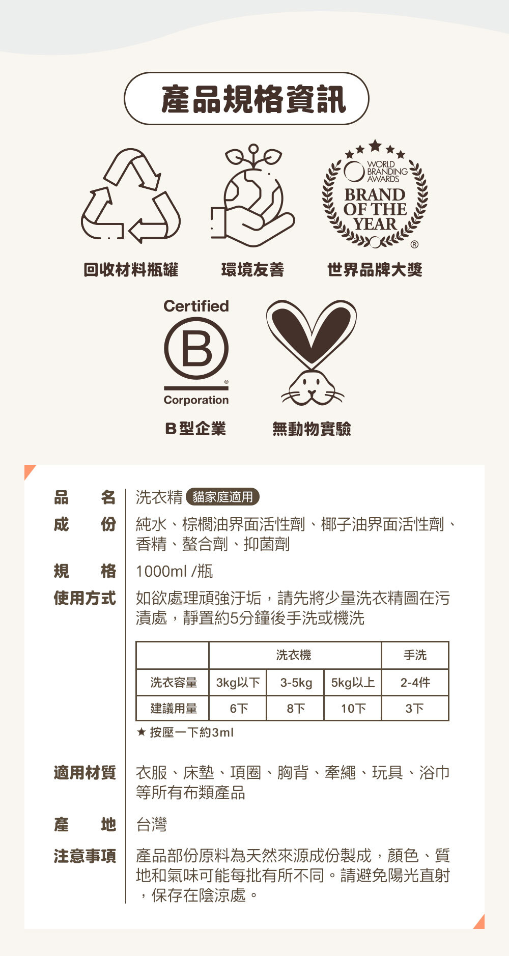 臭味滾 (貓用) 布類洗潔液