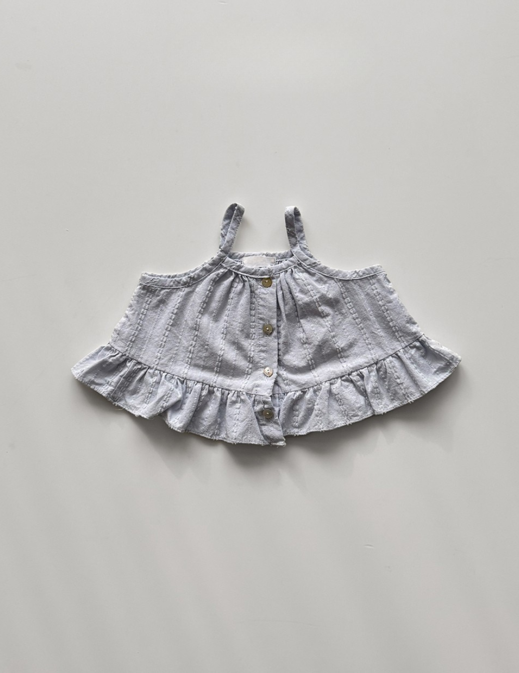 細肩荷葉邊無袖背心