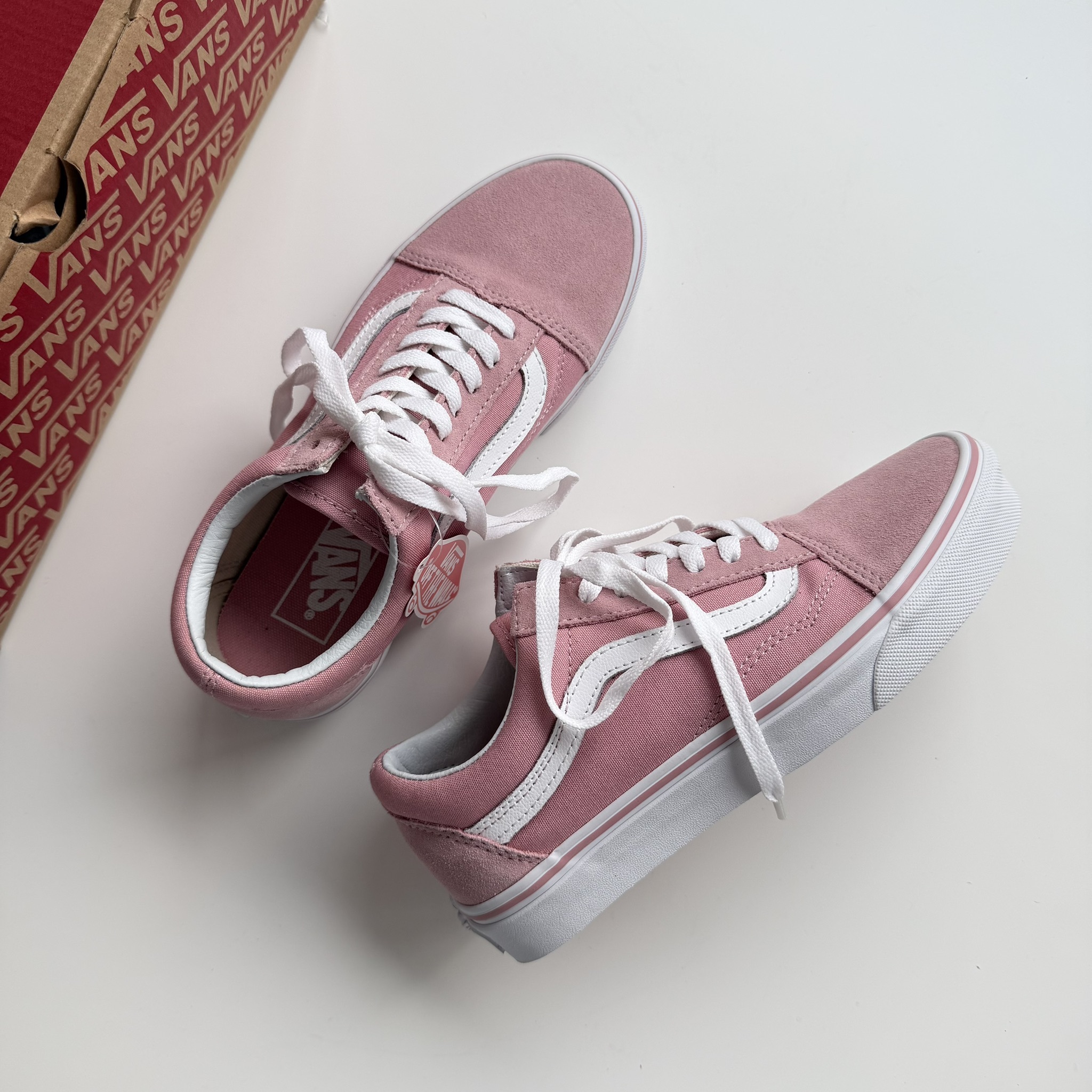 特價出清┃VANS OLD SKOOL 粉紅色 麂皮 帆布