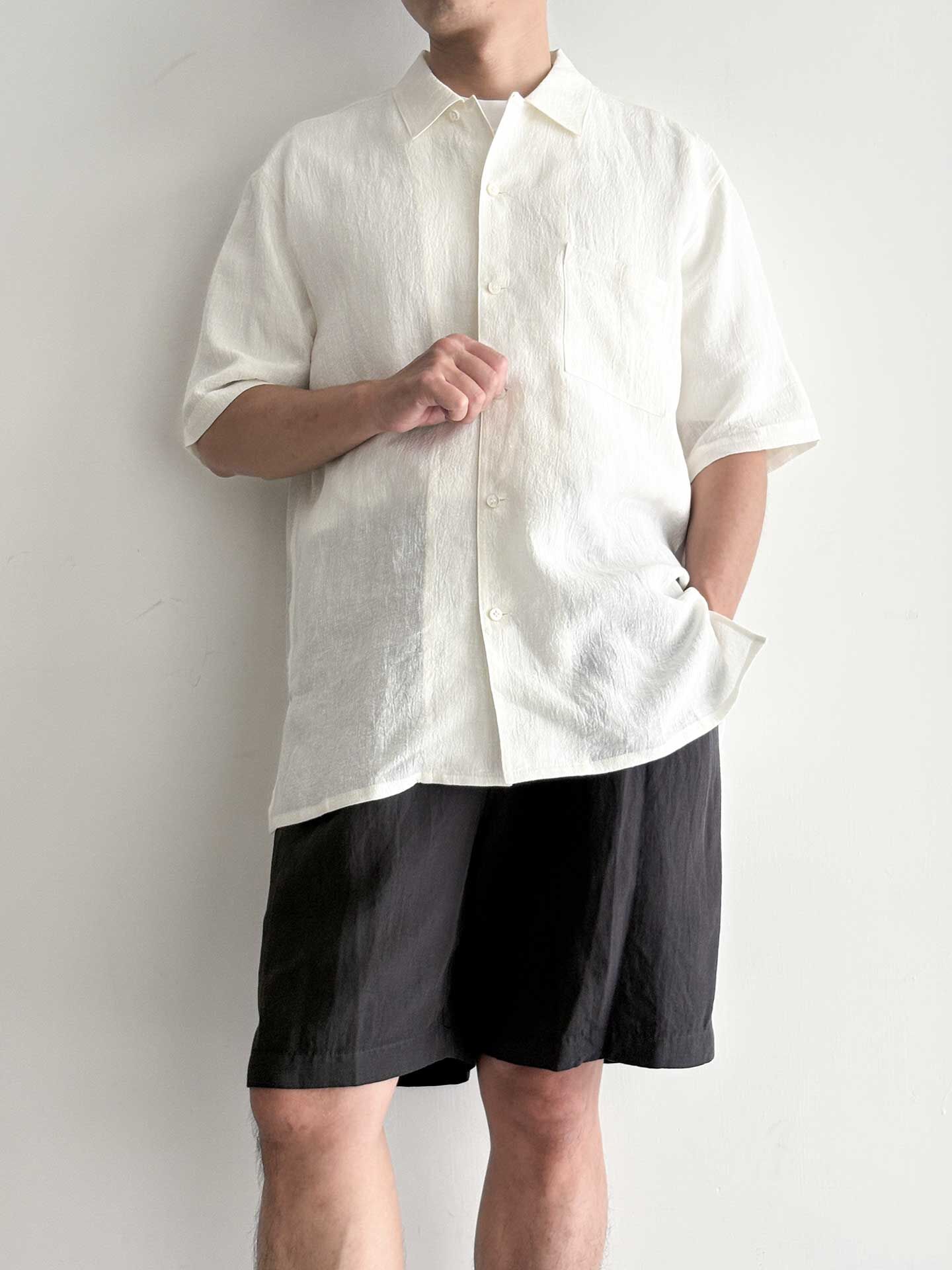 ATON Cotton Linen Voile Loose Fit Shorts