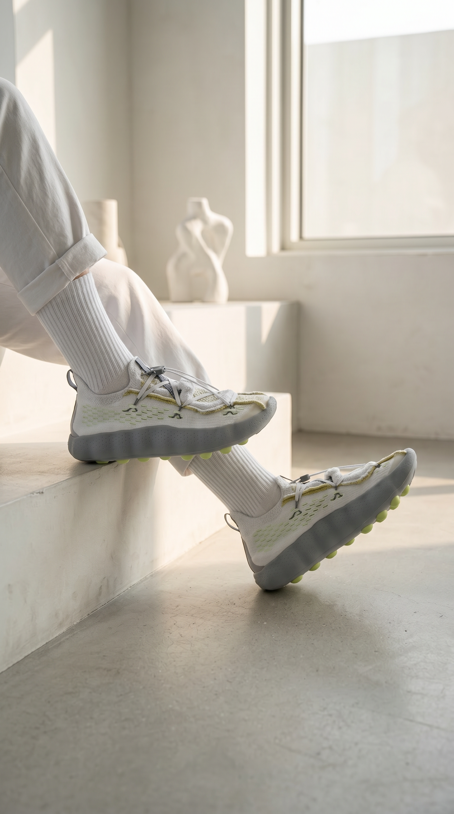 【Focus Store】預購 Nike Mind 002 Flyknit " Barely Volt ”  白灰 IR2176-100