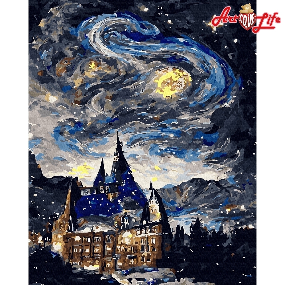 【DTR161】月夜城堡 50*65cm