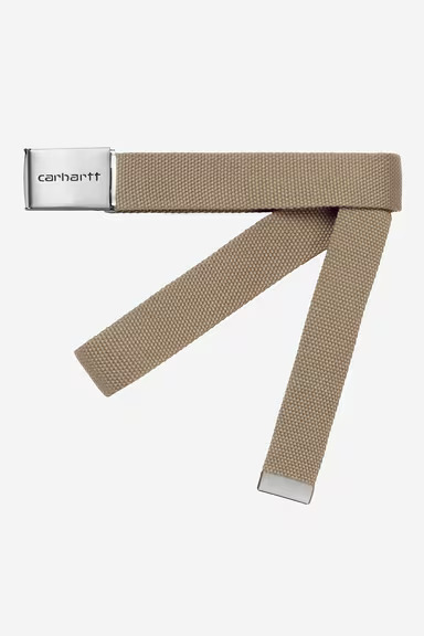 Carhartt WIP Clip Belt Chrome- Leather