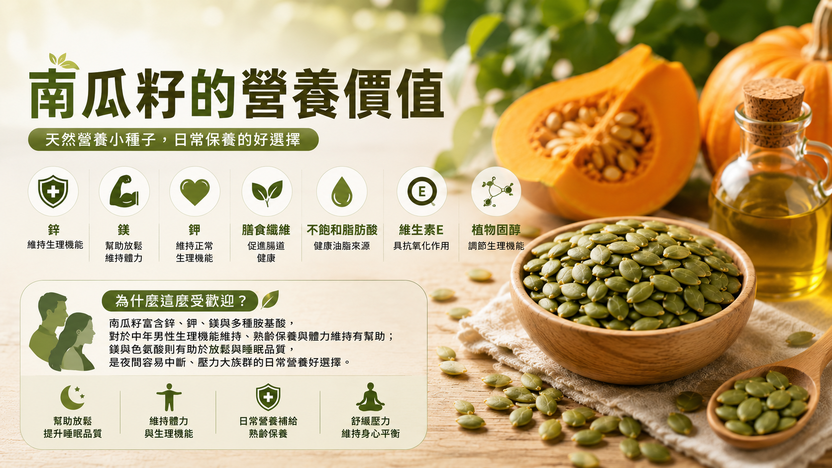 南瓜籽的營養價值