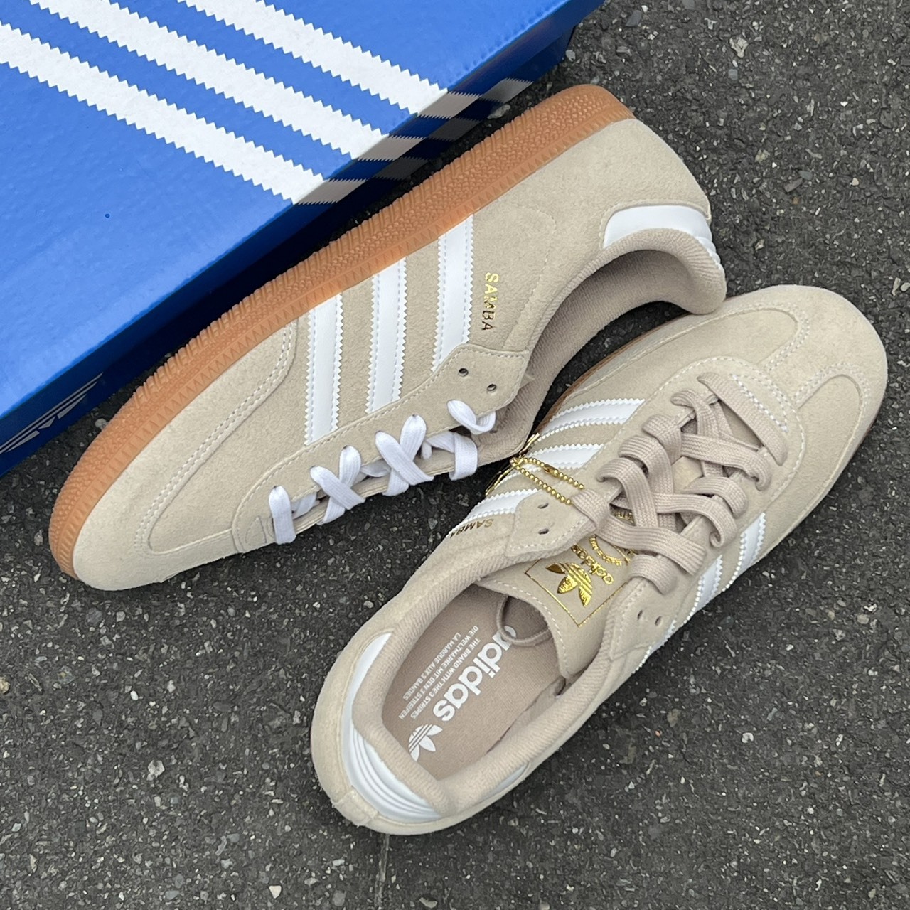 【官網限定】adidas Samba OG 卡其 KK2272 VI